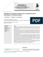 Evaluation of Step-Down Therapy From An Inhaled Steroid To Montelukast in Childhood Asthma