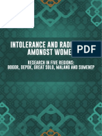 Intolerance & Radicalism Amongst Women: Research in Five Indonesian Regions