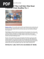 Hammer of Thor Asli Italy