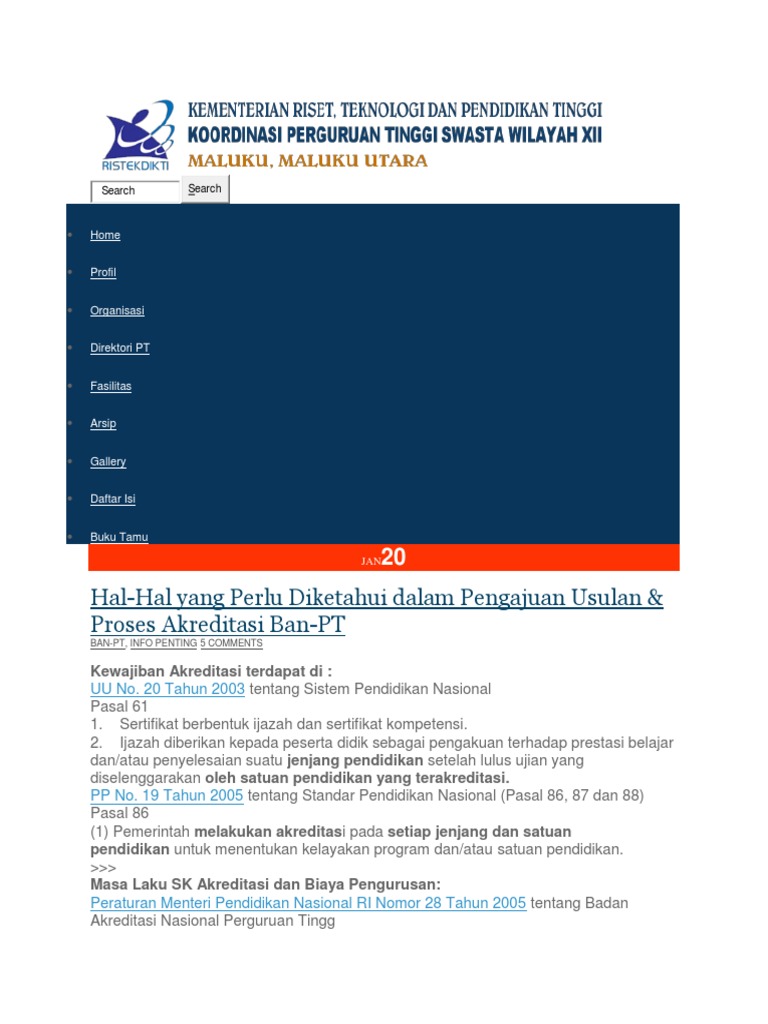 Akreditasi Ban Pt