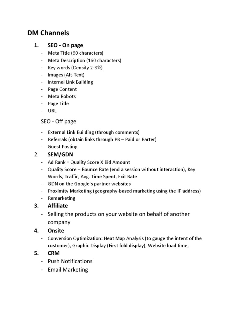 DM Notes - 01032018 | PDF