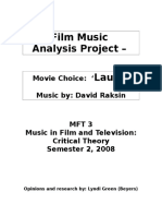 Film Music Analysis Project - Laura: Movie Choice: ' Music By: David Raksin