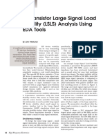 RF Transistor Large Signal Load Stability (LSLS) Analysis Using EDA Tools