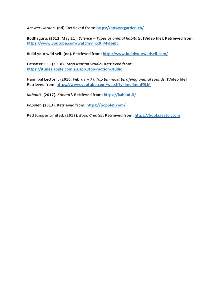 Reference List | PDF