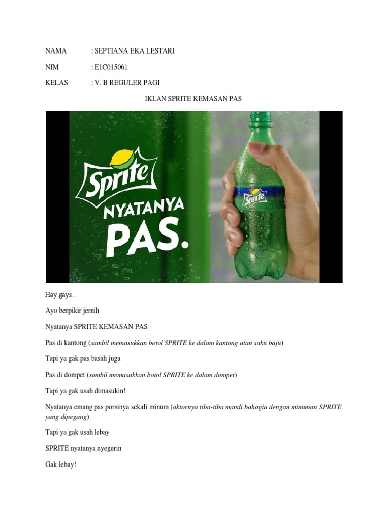 Tugas Analisis Iklan Pdf