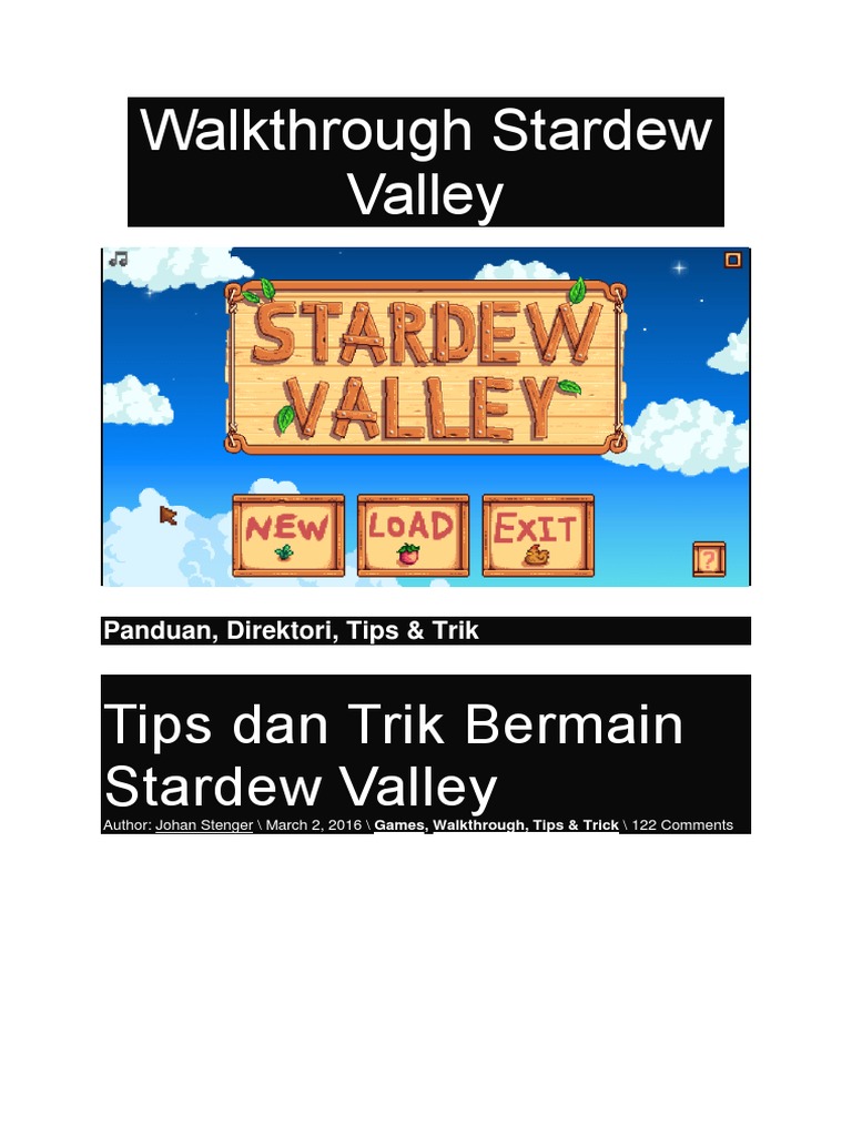 stardew valley guidebook pdf download free