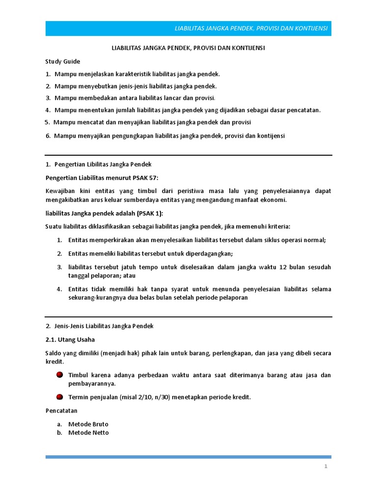 Modul Liabilitas Jangka Pendek