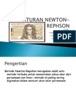 Presentasi Metode Newton-Rephson