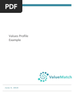 1a Example Personal Values Report