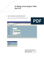 Create ABAP Dialog Screen Dynpro Table Control Within SAP