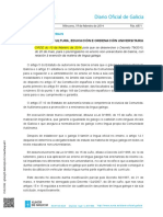 I. Disposicións Xerais: Consellería de Cultura, Educación E Ordenación Universitaria