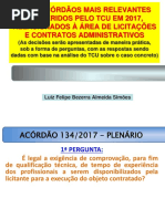 60 ACÓRDÃOS DE 2017- ELO CONSULTORIA_05 a 07-3-2018_apresentação