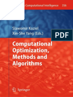 She Yang Computational Optimization Methods and Algorithms Spanish Edition