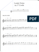 0 - Leitura de Partitura Cordas 1,2,3 - Notas Naturais