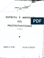Espíritu y Mensaje Del Protestantismo