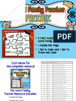 Word Families Word Family Puzzles