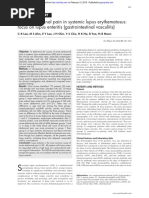 Acute Abdominal Pain in Systemic Lupus Erythematosus: Focus On Lupus Enteritis (Gastrointestinal Vasculitis)