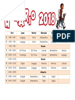 horario 2018