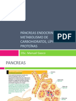 Pancreas Endocrino Metabolismo CH, Lip y Prot