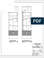 Denah Perubahan: Denah Awal Lantai 1 Denah Perubahan Lantai 1 Rumah Tinggal