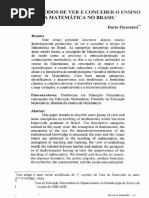 Alguns Modos de Ver e Conceber o Ensino Da Matemática No Brasil