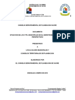 Diagnostico de Los Consejo Territoriales Planeacion "CTP" de Sucre