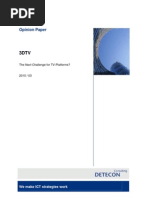 Download Detecon Opinion Paper 3DTV - The Next Challenge for TV-Platforms by Detecon International SN37331904 doc pdf
