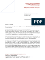 Lettre DSF à l'attention de Jean-Claude Juncker - 08.03.2018