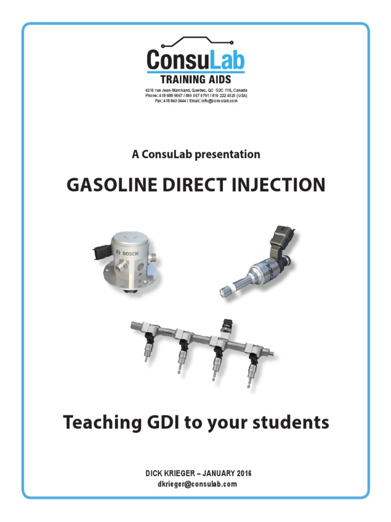 Teaching Gasoline Direct Injection (GDI) | PDF | Fuel Injection | Throttle