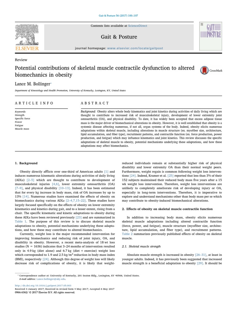Potential Contributions of Skeletal Muscle Contractile Dysfunction To ... - Contributing Directly To Contractile Dysfunction
