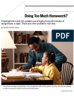 Are Grade-Schoolers Doing Too Much Homework