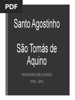Santo Agostinho e São Tomás de Aquino