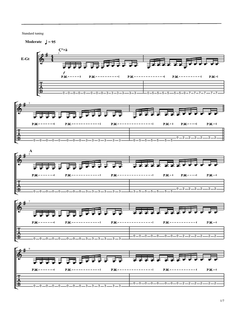 Guitar Tuning and Music Notation Guide | PDF