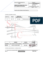 Inspección visual tubería proceso EMMP