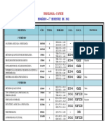 Horarios e Salas Disciplinas PDF