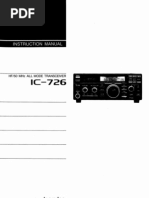 Icom IC-726 Instruction Manual