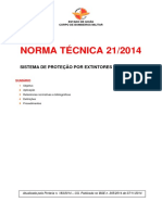 NT 21 - 2014 Sistema de Protecao Por Extintores de Incendio PDF