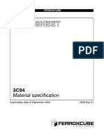 Ferroxcube 3C94 Material Specification Data Sheet