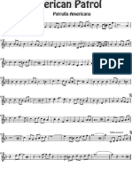 American Patrol Sheet Music For Violín Patrulla Americana Partitura de Violin