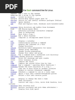 An A-Z Index of Commands