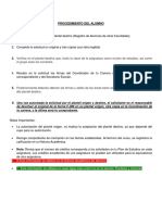 Procedimiento Del Alumno: # Esta Información Se Obtiene en La Historia Académica Del Alumno