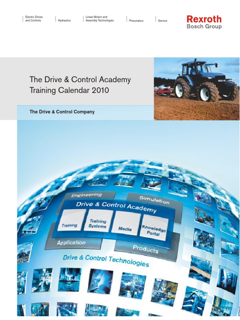 Bosch Rexroth Training Calendar 2010 | PDF | Hydraulics | Machines