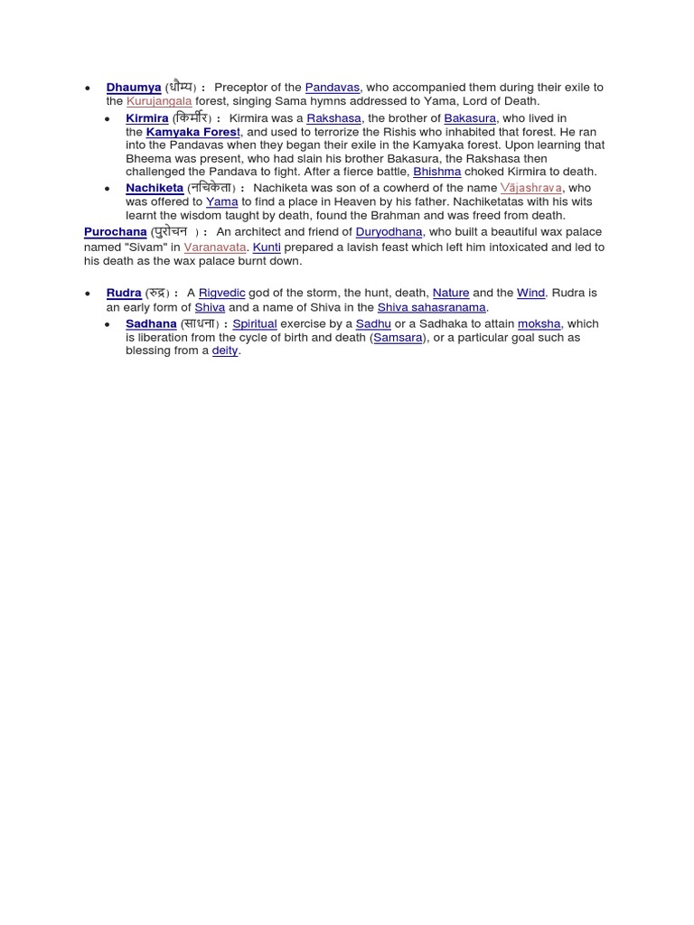 Hindu Mythological Names For Houses