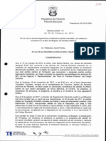 Partido Alianza (Panamá) Resolución No. 03 de 28 de Febrero de 2018