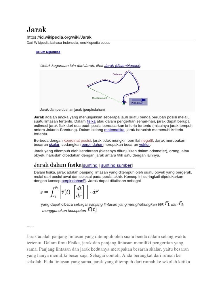 Jarak | PDF