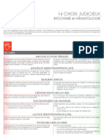 INESSS – 14 choix judicieux - Biochimie et hématologie