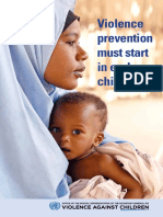 Violence Prevention Must Start in Early Childhood