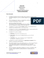 XII Math Ch1 Relations&Functions ChapterNotes August