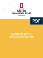 Master of Arts in Arts Administration