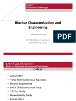 Biochar Characterization and Engineering: Catherine Brewer ISTC Biochar Symposium September 1, 2010